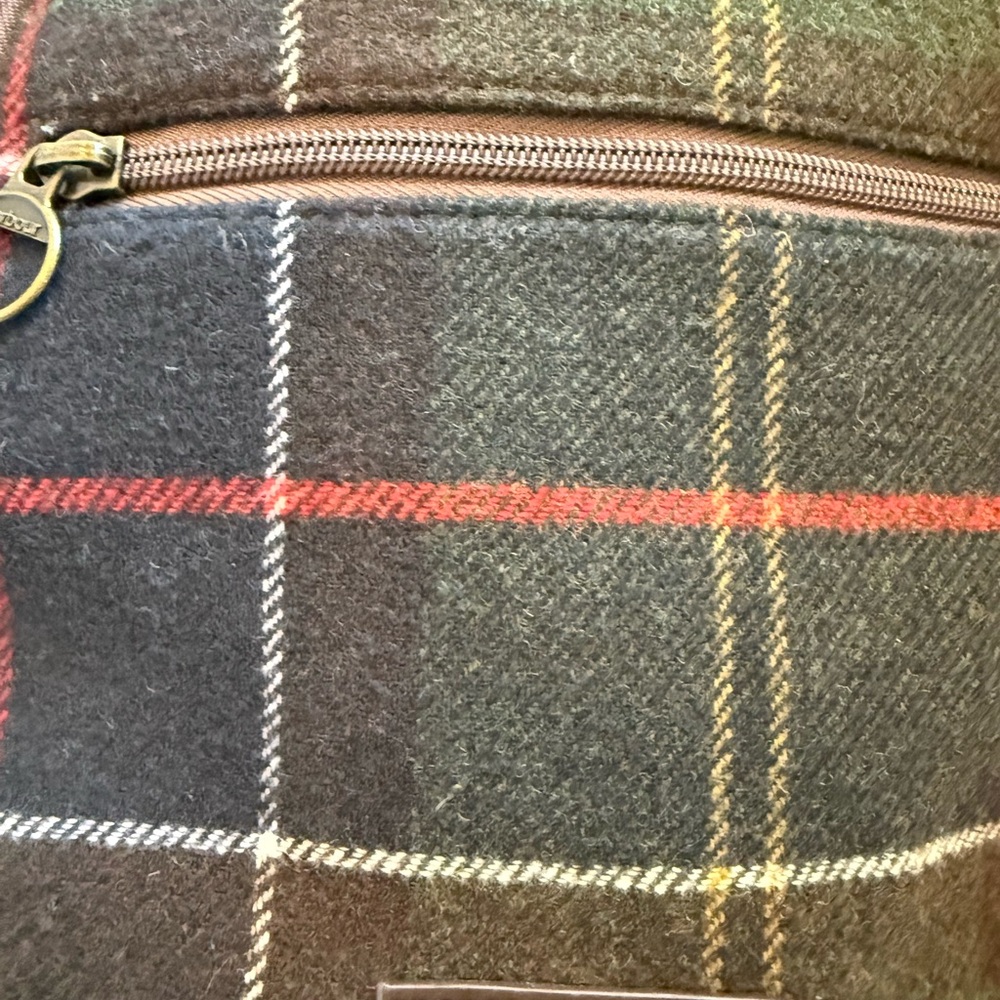 Barbour Caley Classic Tartan Plaid Backpack Zipper Outer Pocket Women - Picture 11 of 16